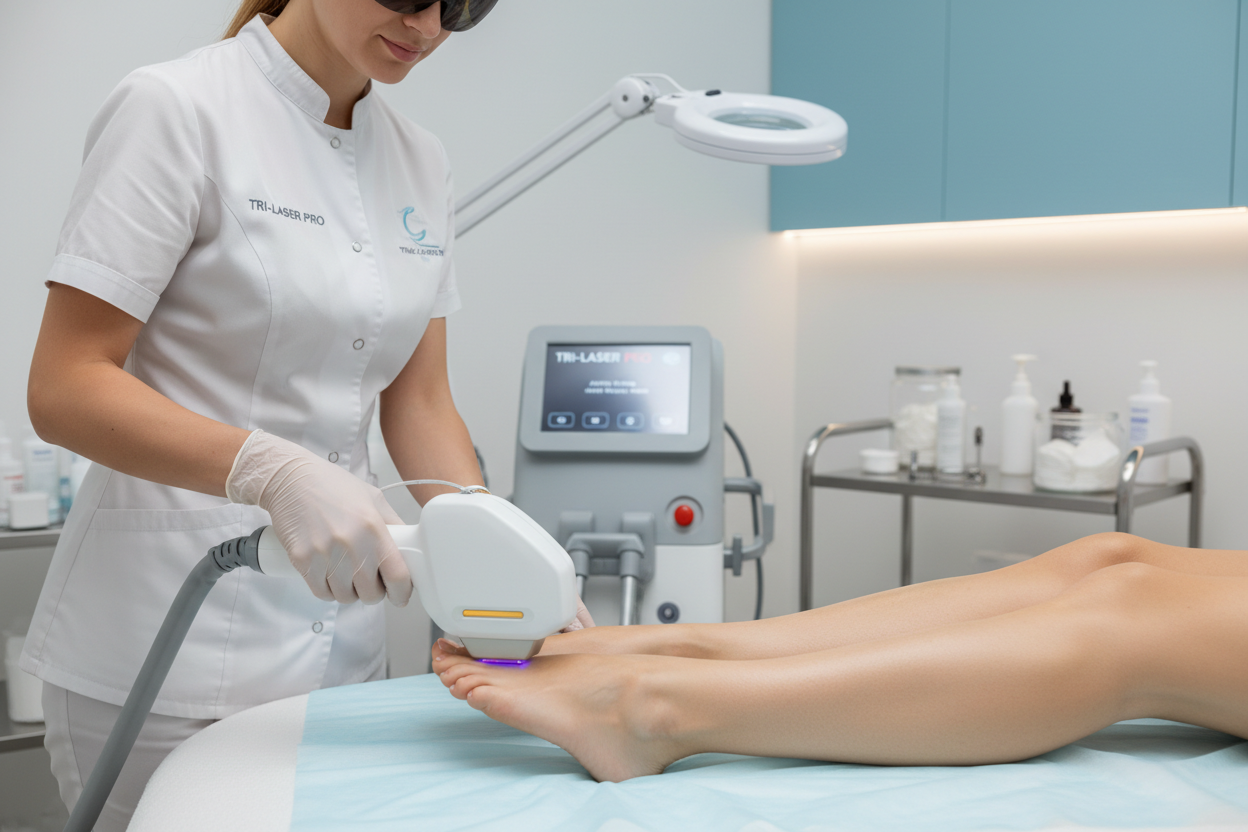 depilacion trilaser pie