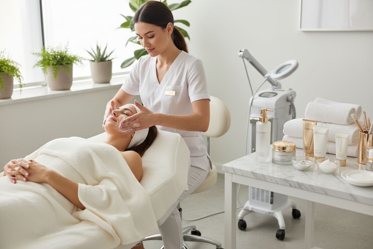 limpieza facial con productos casmara