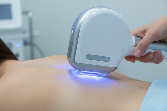 que solo aparezca el manipulo del laser sin rostros