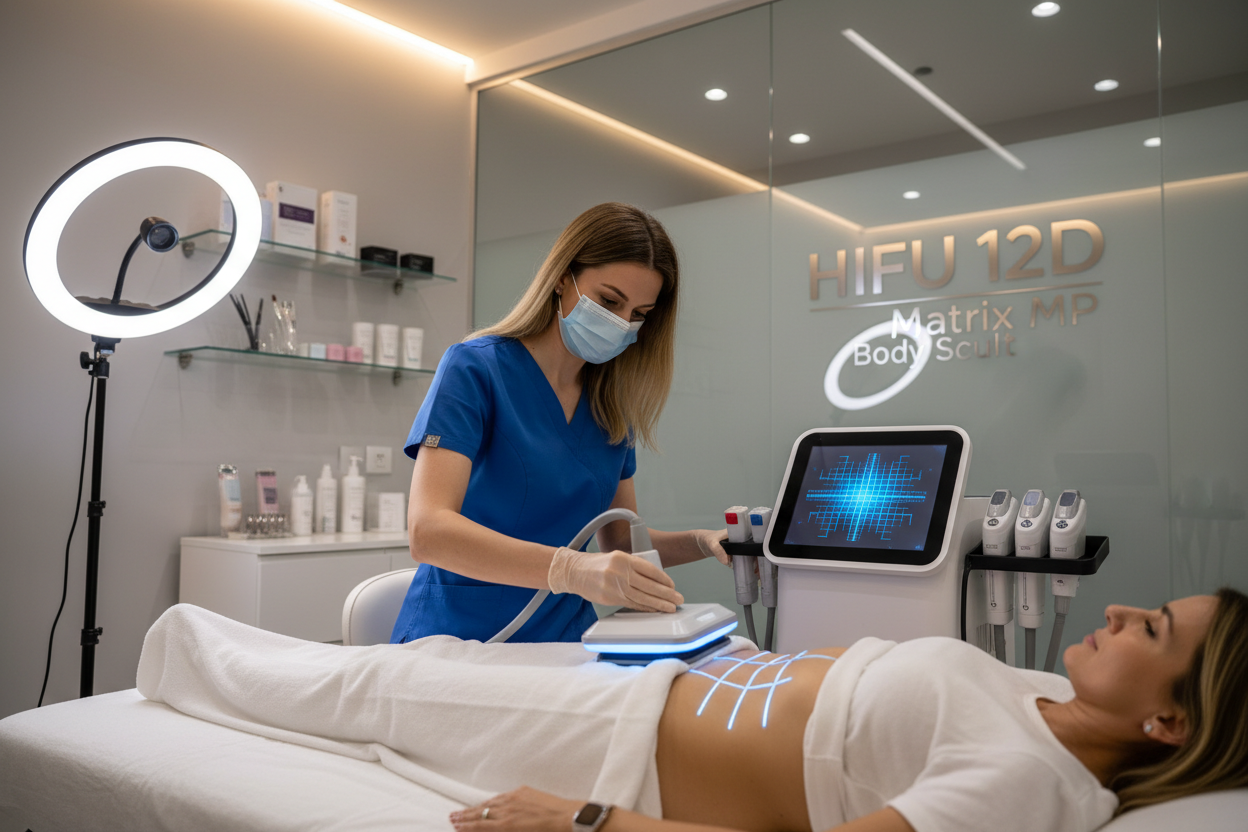 sesion de hifu 12 d matrix mp en abdomen